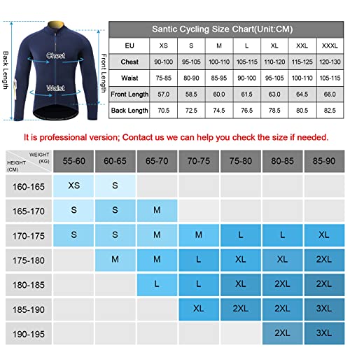 Santic Magliette Ciclismo Uomo Lungo Maglia