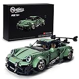 Nifeliz Pr 966 Sport car MOC Building Blocks and Construction Toy, Adult Collectible Cars Set to Build, 1:10 Scale Retro Car Model, NEW2022 (2435 Pcs)