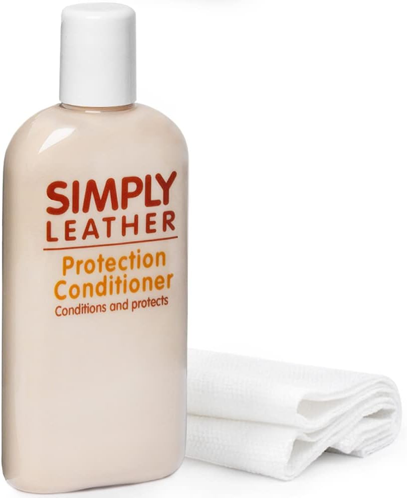 Simply Leather Conditioner Protection Cream Polish for Furniture, Sofas, Car Seats Use on Leather, Faux Leather & Vinyl Applicator Included (250ml)