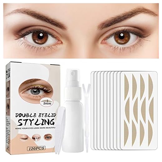Eyelid Tape, 5mm Eyelid Lifter Strips Instant Moderate Lifting Big Heavy Hooded/Droopy Eyelids(120PCS)
