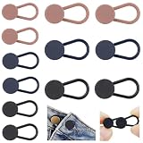 ZENGLU 12-Pack of Extenders for Jeans, Pants Waist Button Extender Fantastic Extender for All Trousers and Shirts in 3 Colours for Men and Women No Sewing Instant Waistband Extension 1-1.4 Inches