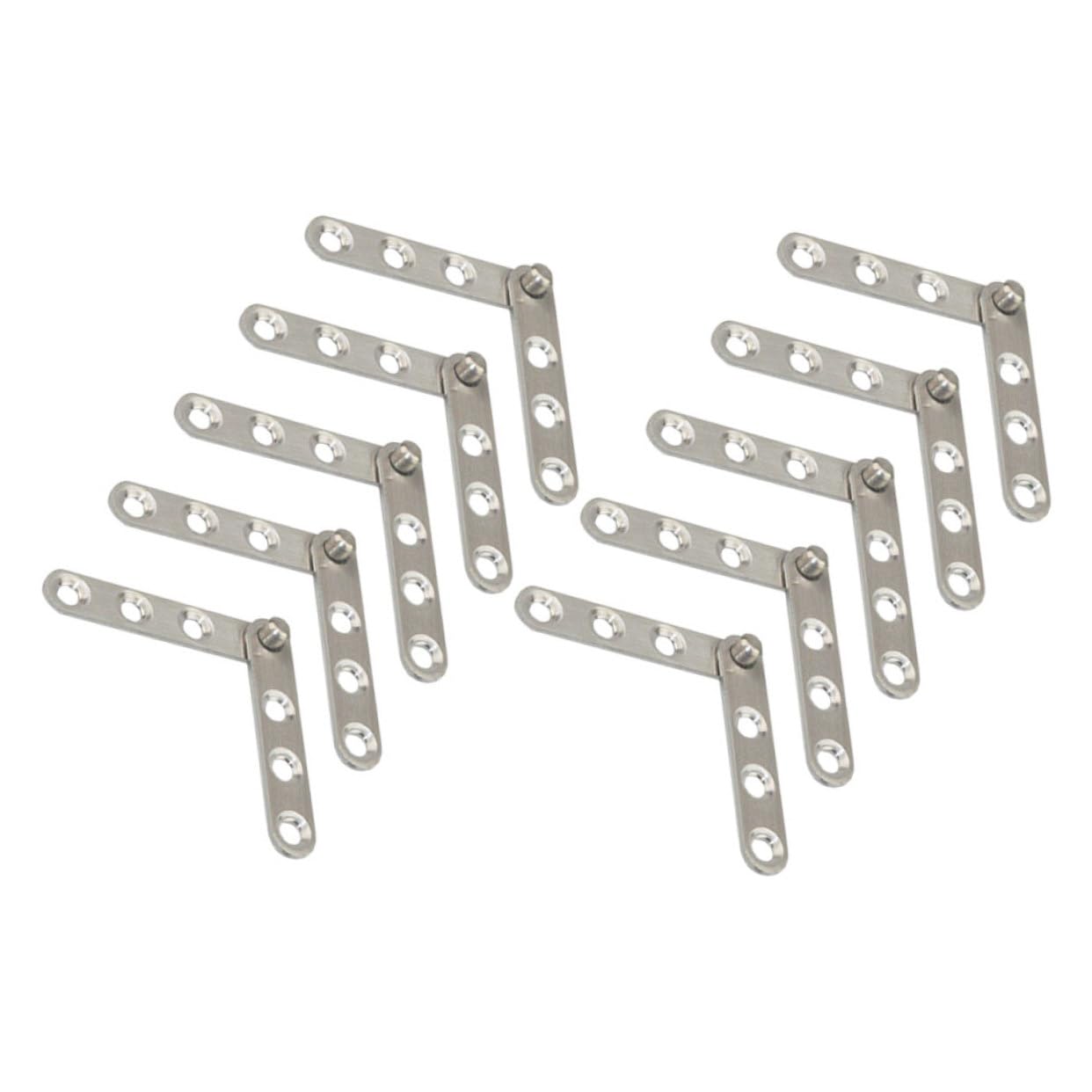 10pezzi Cerniere per Porte in Acciaio Inox Pz per Armadi e Finestre Montaggio Semplice Rotazione Gradi Design Nascosto Elegante