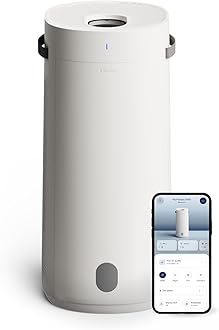 BLUEAIR 2-in-1 Purify + Humidify: Air Purifier and Humidifier with HEPASilent™ and 360° InvisibleMist™ Technology, Top Pour - covers 1,726 sqft in 60 minutes - Perfectly balanced air, one product