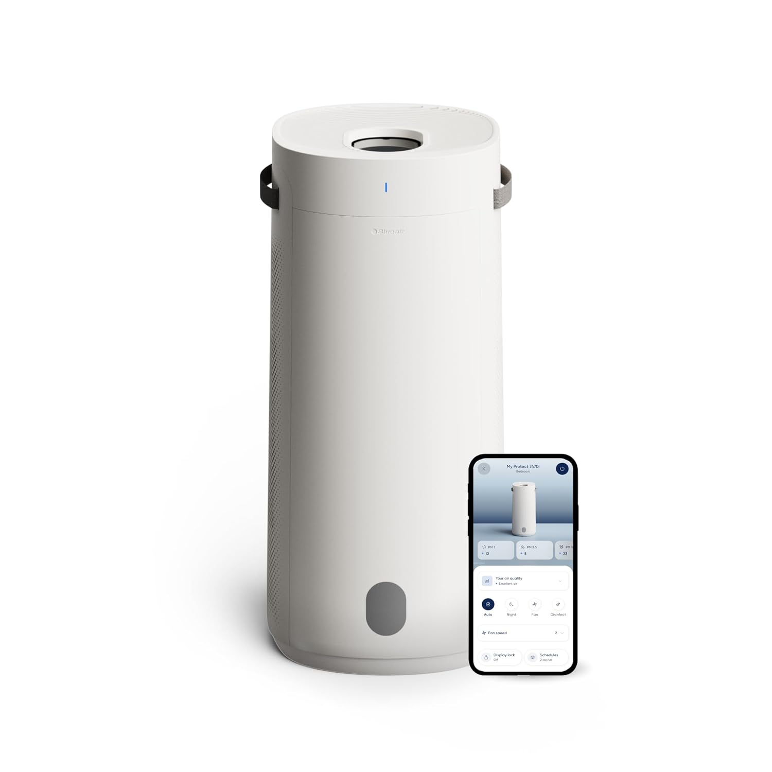 BLUEAIR 2-in-1 Purify Humidify Air Purifier and Humidifier with HEPASilent and 360 InvisibleMist Technology Top Pour - covers