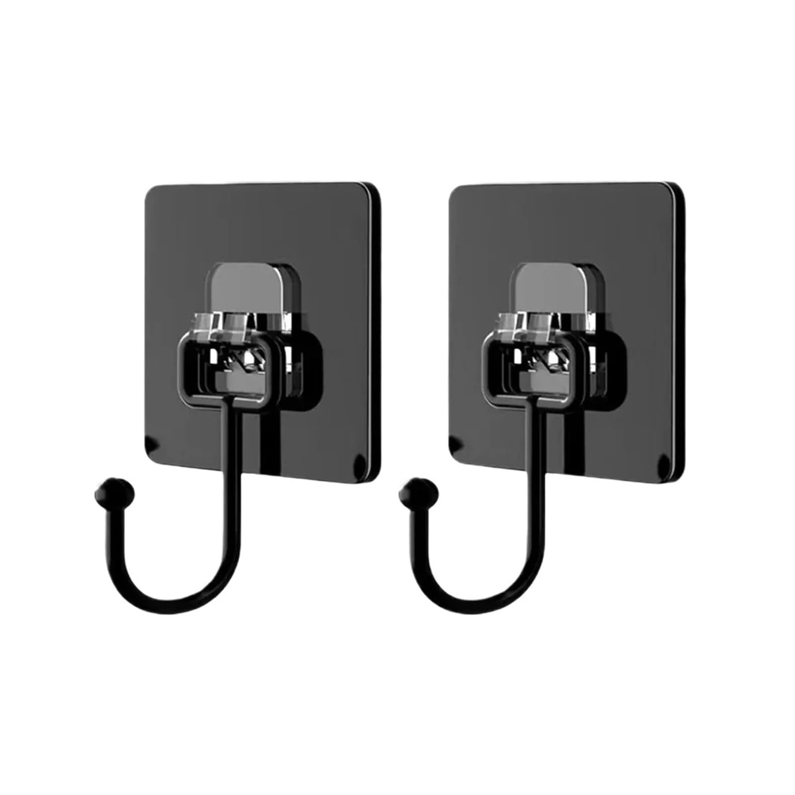 Zguouzantye 2Pcs 2 Rotatable Self Adhesive Hooks For Wall Door Hanger