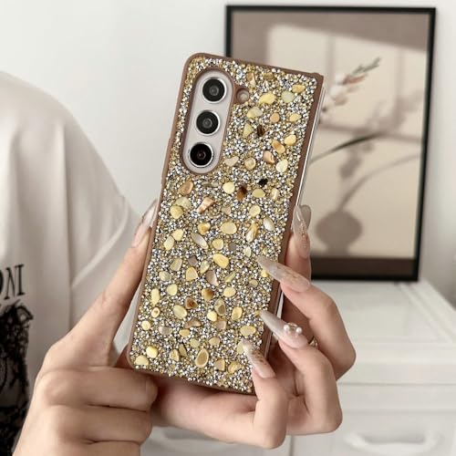 Étui pour Galaxy Z Fold 5 diamant rigide, coque élégante pour soirée et quotidien - 4