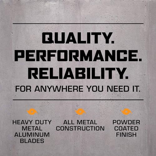 Hurricane 2 X Pro 20 Inch Aluminum High Velocity Heavy Duty Metal Floor Blade Fan thumb #1