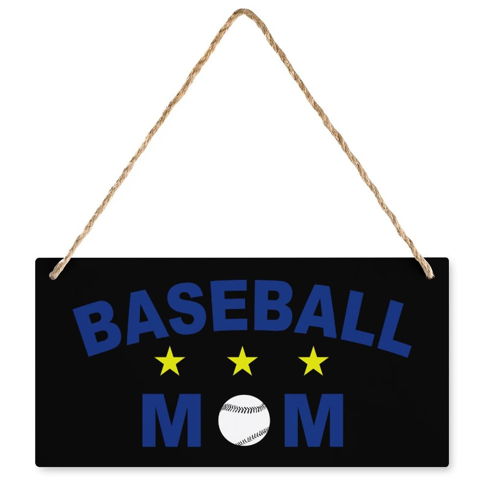 Panneau en bois maman de baseball pour habiller un mur vide avec une plaque personnalisée