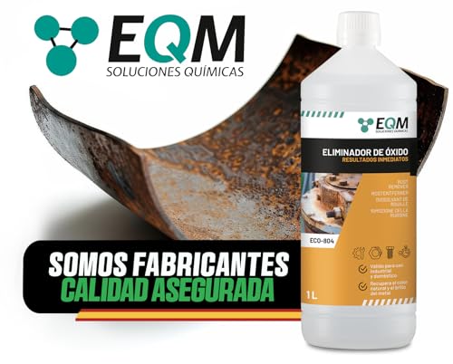 EQM - ECO-804 - Eliminador de Óxido Profesional - 1L - Remueve el óxido Completamente - Recupera el Color Original del Metal - Efecto inmediato - Imagen 7