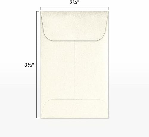 Miniatura 3 de LUXPaper Sobres de monedas #1  2 14 pulgadas x 3 12 pulgadas  Champagne metálico  Texto de 80 libras  50 unidades