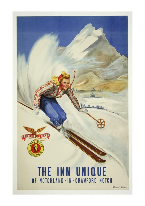 Affiche de voyage The Inn Unique Of Notchland pour embellir un mur blanc sans reflets mat