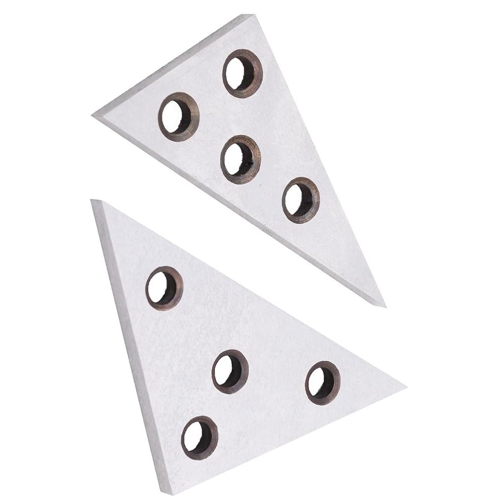 Set di 2 blocchi angolari con 30-60-90 e 45-45-90 gradi per utensili di precisione in metallo piastre angolari per ingegneria e uso in officina