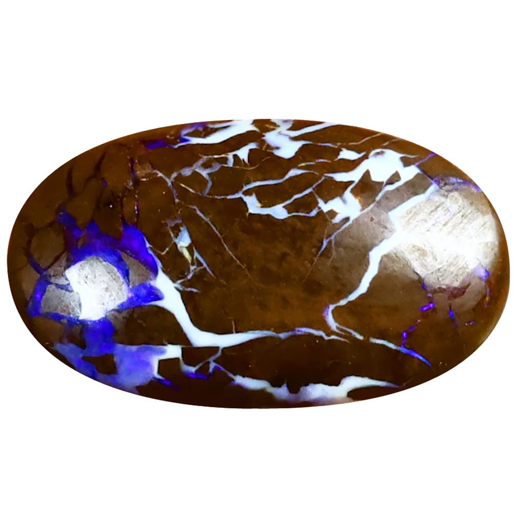 Opale boulder australienne 4.71 ct, cabochon multicolore de prestige - 4