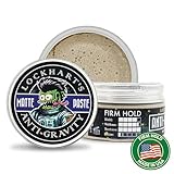 Lockhart’s Authentic Anti-Gravity Matte Hair Paste - Handcrafted Clay Pomade for Men - High Texture, Low Shine - Made With Cucumber & Rosemary Extract - Fortuna Scent (3.4oz.)