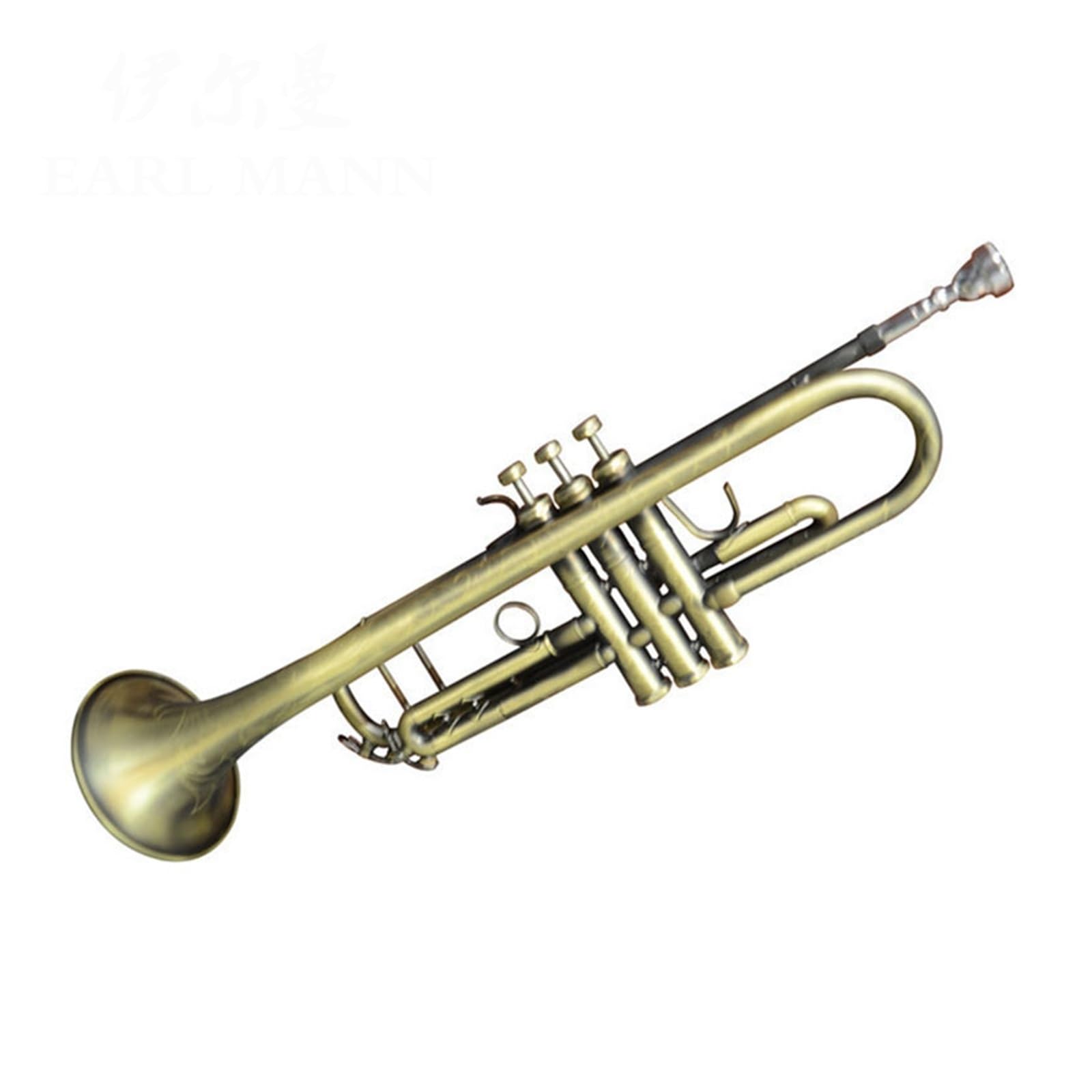 trąbka instrument Zaawansowana profesjonalna trąbka tłokowa z importowanym korpusem w kolorze antycznego srebra