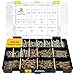 Bonost 2300 Pieces Hardware Assortment Kit - Metric & SAE Machine Screw Assortment Kit with Assorted Nuts, Bolts, and Washers (3 Trays)