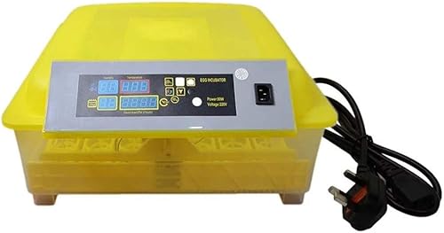 ESTGEN Incubadora digital de 48 huevos con control de temperatura de giro de huevos completamente automático, incubadora transparente para pollos,