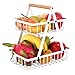 Yinuoday 2 livelli cesto di frutta ciotola tavolo vassoio di frutta supporto per casa tavolo da pranzo cucina