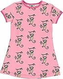 Smafolk Kleid Affen rosa Gr. 104-110