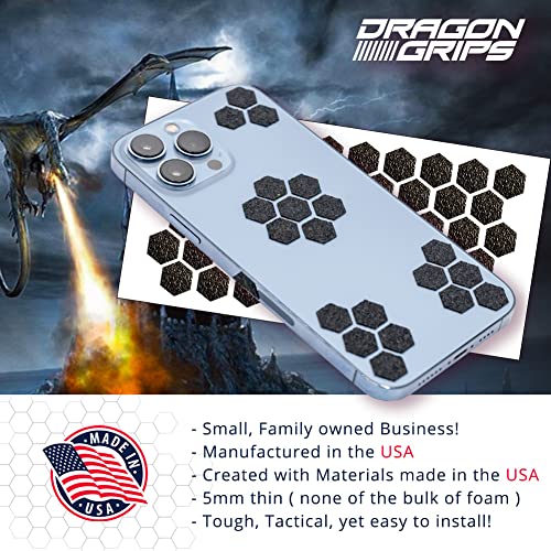 Dragon Grips Grip Tape Cell Phone Grip Stickers Mouse Grip Tape. Black 84Pc Multi Purpose Set Rubberized Grip Stickers. Rubber Grip Adhesive Strips For Phone, Laptop, Ipad, Iphone, Tablets & Gaming #TOP4