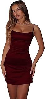 Noras 2025 Tight Spaghetti Straps Mini Homecoming Dresses for Teens Short Satin Formal Cocktail Dresse NO341