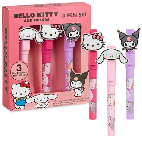 Hello Kitty Boligrafos Bonitos Gel Pens Set 3-Pack Bolígrafos
