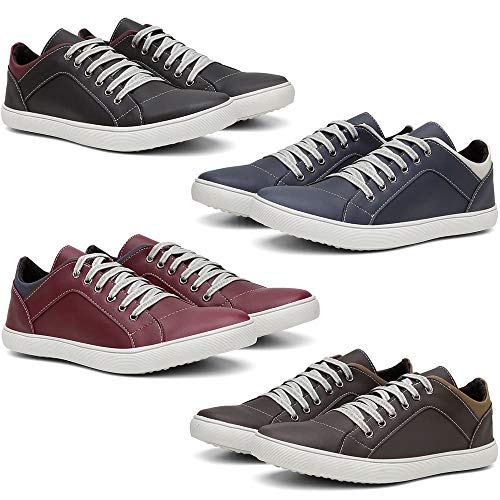 Kit 4 Pares Tênis Sapatênis Casual Masculino Conforto Sapato Macio 41