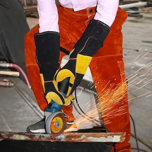 ONETIAN Leather Chainsaw Welding Pants