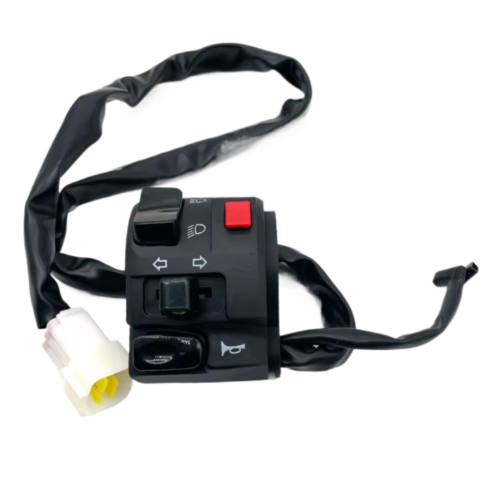 1 Pz. Sinistra 22mm Interruttore Moto Controllo Manubrio Per Universale Pulsante Clacson Indicatore Di Direzione Spia Blocco Comandi Moto
