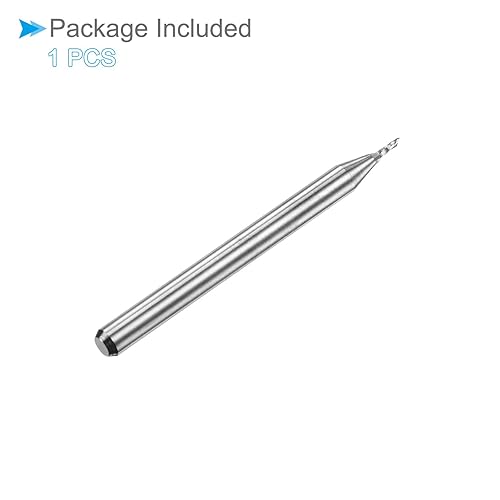 Miniatura 5 de Fresa de extremo de carburo Fresa CNC Router Bit, Broca de corte de 0.039x0.118 in Mango de 18 pulgadas, Fresa de fresado de corte único de flauta