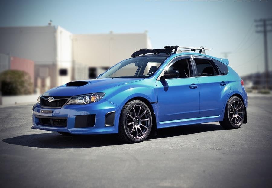 WellVisors Window Visors Wind Deflectors Compatible with Subaru 2008-2014 Impreza WRX Premium Series Rain Guards 3-847SU006