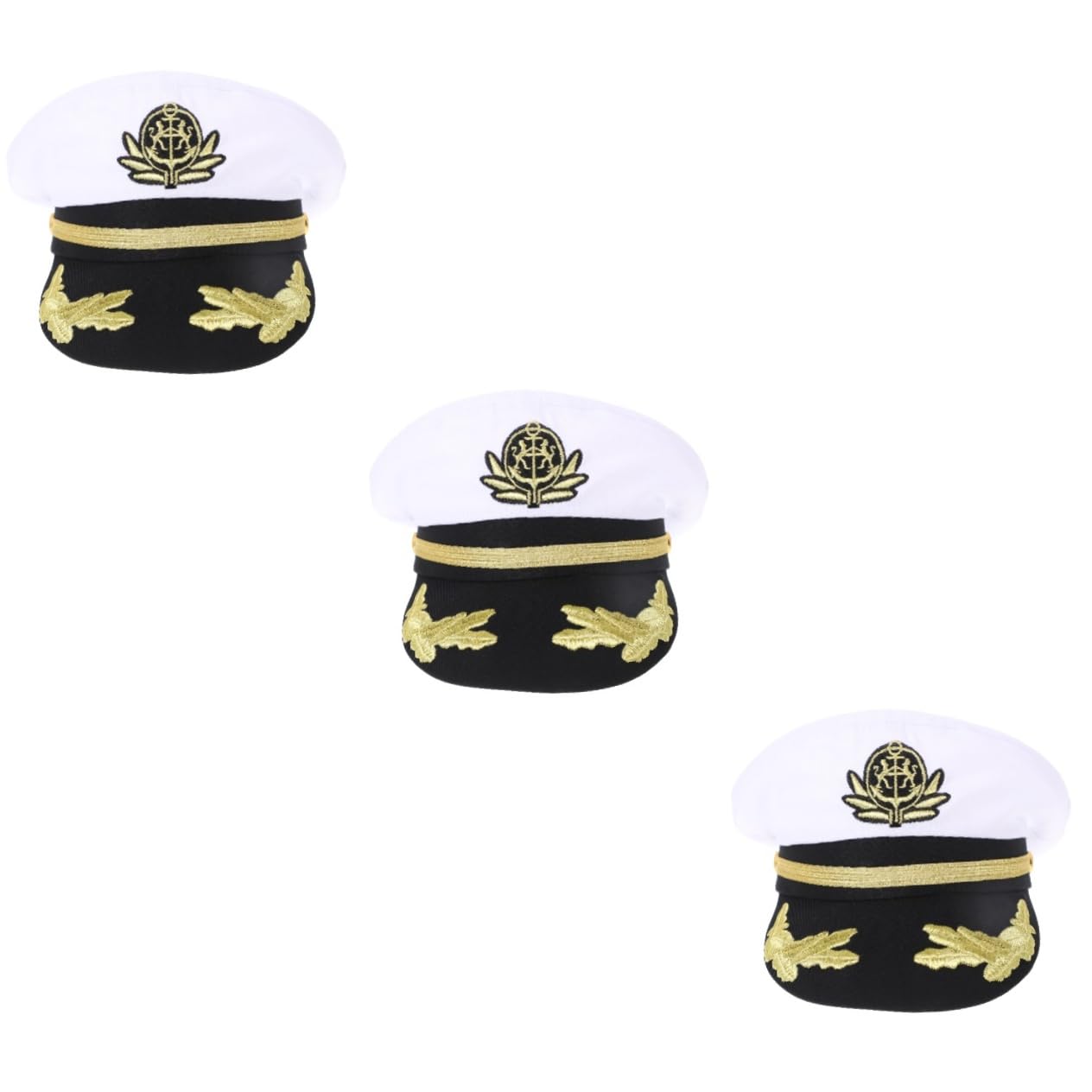 Holibanna Gorra Azul Marino Blanca Traje De La Marina Sombrero De Decoración Accesorios De Vestir Sombreros De Verano para Hombres Sombrero Hombres Adultos Algodón