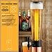 Refinery and Co. Beer Tower Drink Dispenser w/Pro-Pour Tap & Freeze Tube to Keep Beverages Ice Cold. Perfect for Parties & Gameday, Home Bar Accessories, Simple to Clean, 2.75 Qt/2.6 L, Copper Finish