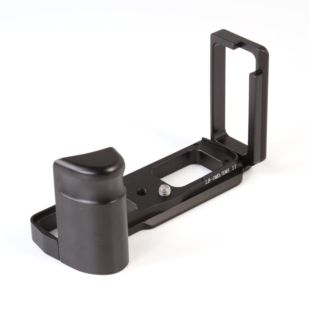FOTGA LB-EM5II Plateau Rapide Hand Grip L Support Quick Release Plate pour Tête trépied Olympus Om-d E-m5 Em5 Mark II