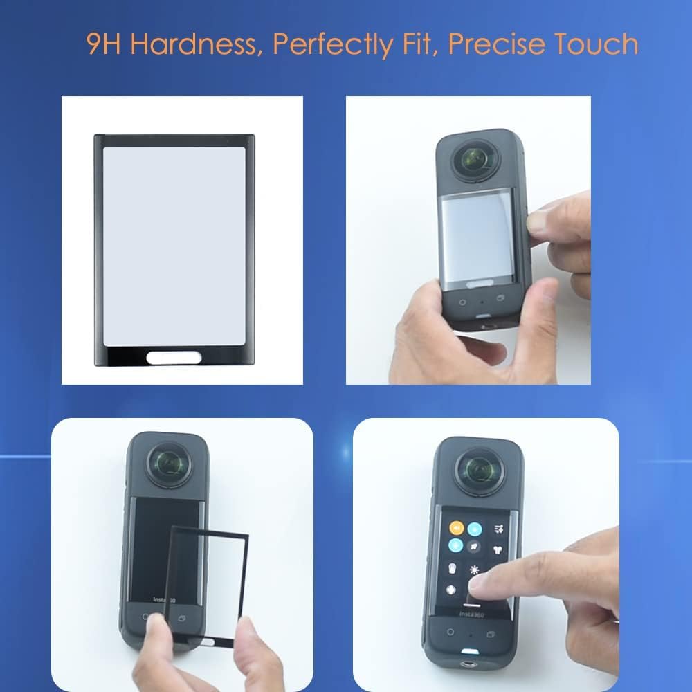 ADOFYS Accessory Kit Compatible with Insta360 One X3 with Invisible Selfie Stick, Portable Case, Screen Protector and Adhesive Mounts 3