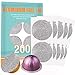 CAPMESSO Aluminum Foil Seals Lid Compatible with Nespresso Vertuoline Capsules 64mm (200/Package)