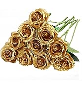 Nubry Artificial Silk Rose Flower Bouquet Lifelike Fake Rose for Wedding Home Party Decoration Ev...