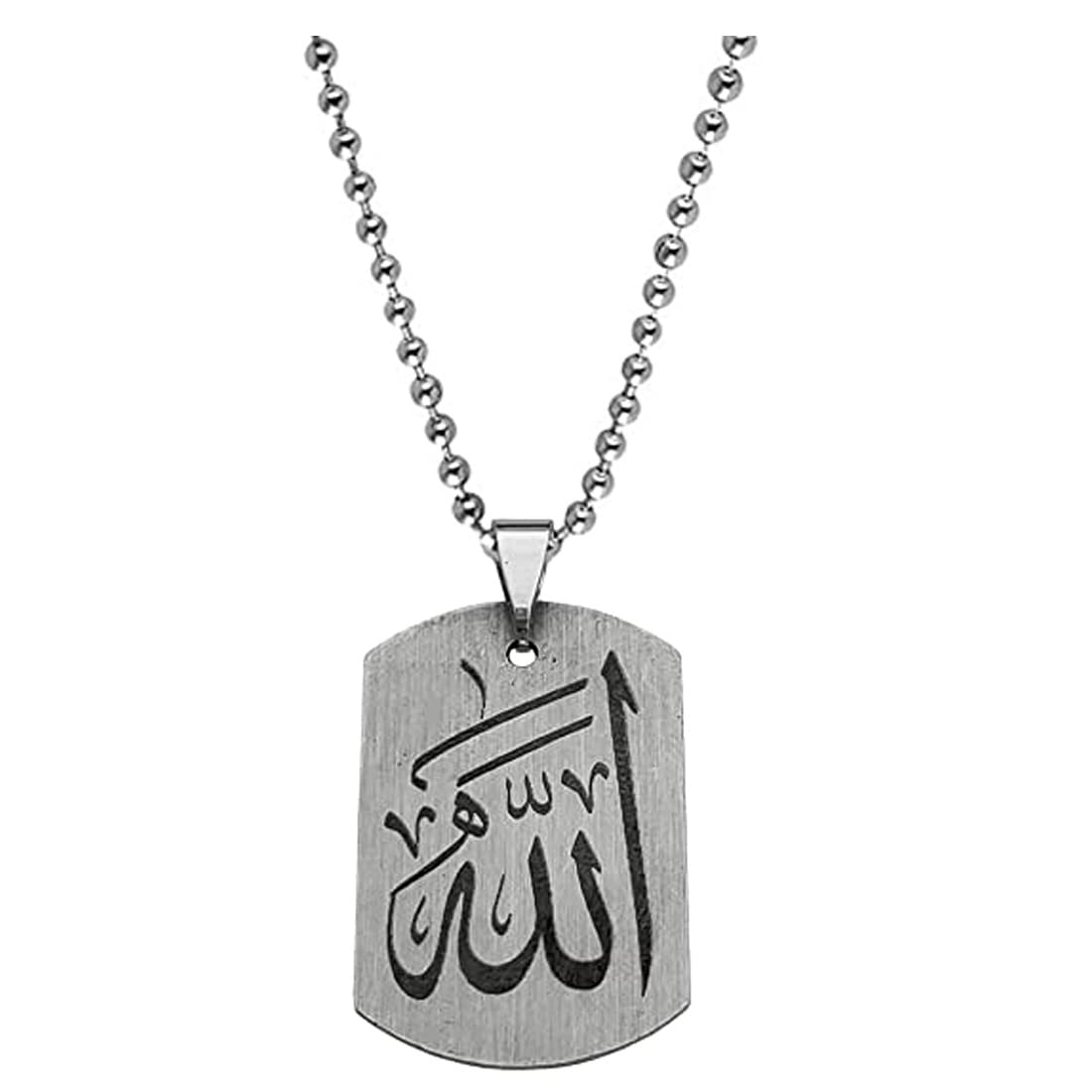 Muslim Jewellery Allah Religious stainless Steel Necklace Pendent for Men, Women-image-5