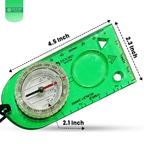 Camping-Compass-Luminous-Hiking-Compass-Magnetic-Survival-Compass-Orienteering-Compass-Kids-Camping-Kit-Professional-Compass-Navigation-Map-Reading-BoyScout-Compact-Compass-Magnetic-Heading