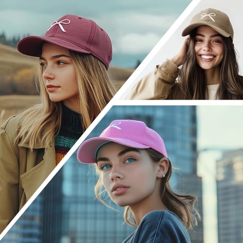 Gorra de béisbol con lazo para mujer miniatura 7