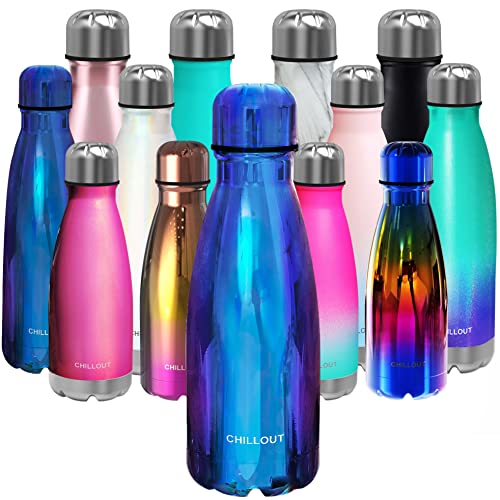 Image of CHILLOUT LIFE 12oz Kids Insulated Stainless Steel Water Bottle, Leak Proof