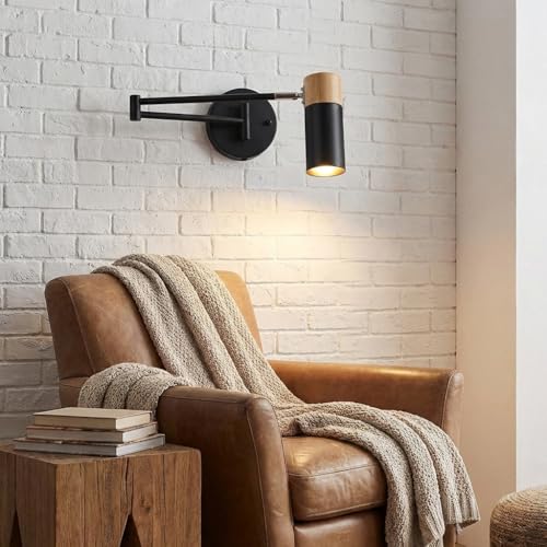 Alpinaluz Aplique de Pared Extensible Negro