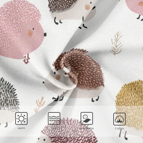 Wusikd Cute Hedgehogs Girls' Underwear Cotton Girls Briefs Soft Toddler Underwear 2T3