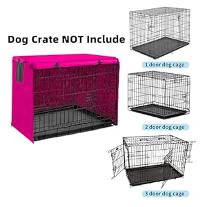Dog-Crate-Cover-48-inch-XL-Dog-Kennel-Outside-Cover-Big-Dog-Cage-for-Large-Dogs-Wire-with1-2-3-Doors-Waterproof-600D-Oxford-Fabric-IndoorOutdoor-PinkDog-Crate-NOT-Included - Cucciolini Doodles   Dog-Crate-Cover-48-inch-XL-Dog-Kennel-Outside-Cover-Big-Dog-Cage-for-Large-Dogs-Wire-with1-2-3-Doors-Waterproof-600D-Oxford-Fabric-IndoorOutdoor-PinkDog-Crate-NOT-Included