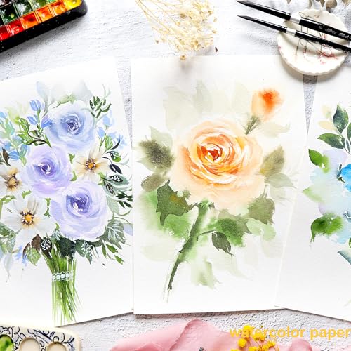 Watercolour Paper 300 GSM, 100% Cotton Art Supplies Watercolour Colouring Book - Image 3