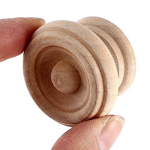 Uxcell Home Furniture Wooden Round Carved Drawer Handle Grip Pull Knob 38Mm Dia 2Pcs #TOP2