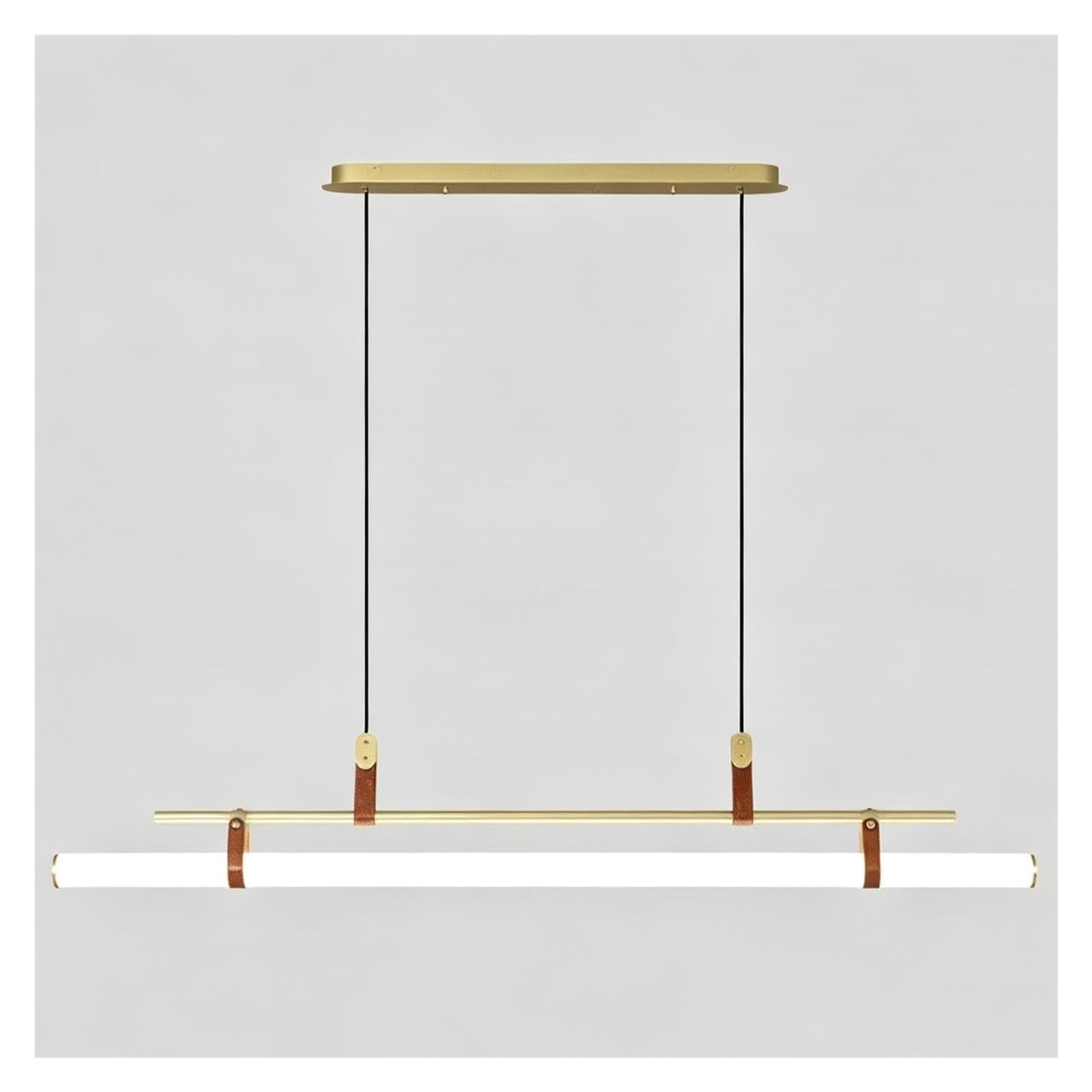 Lámpara Colgante Metálica Con Varilla Larga Estilo Industrial Moderno