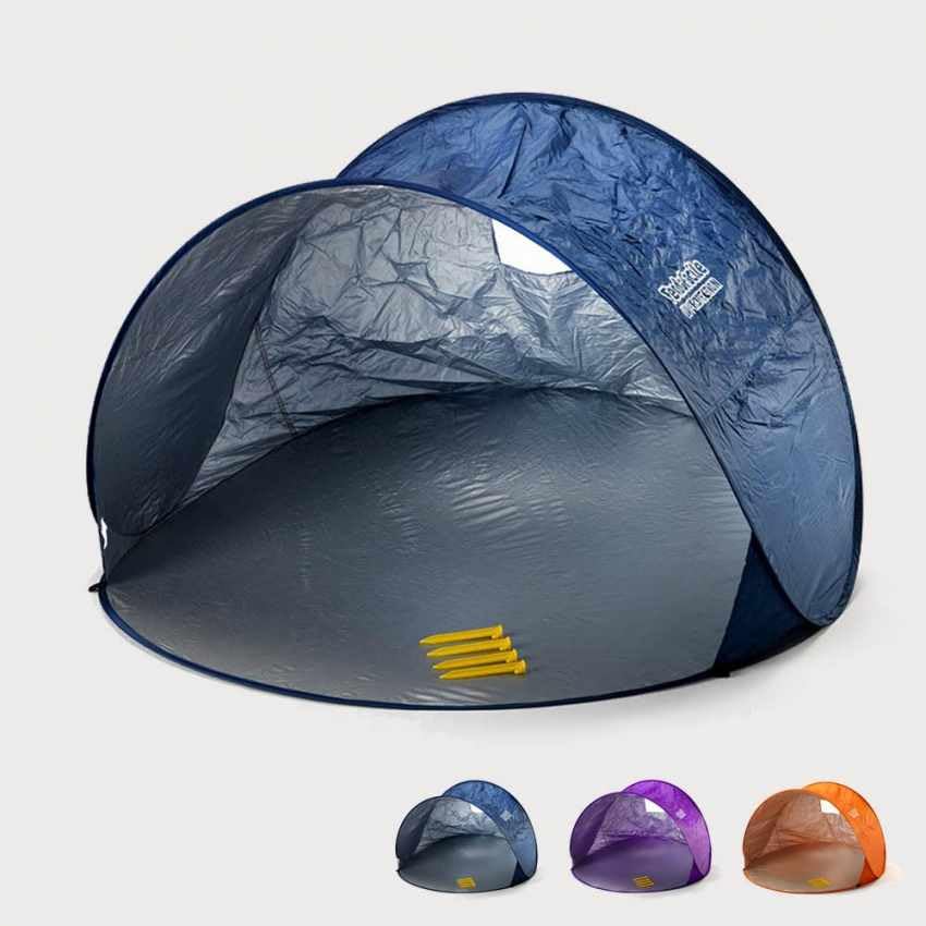Produce Shop Tenda Parasole 2 posti da Spiaggia Mare TendaFacile Campeggio Camping - Blu