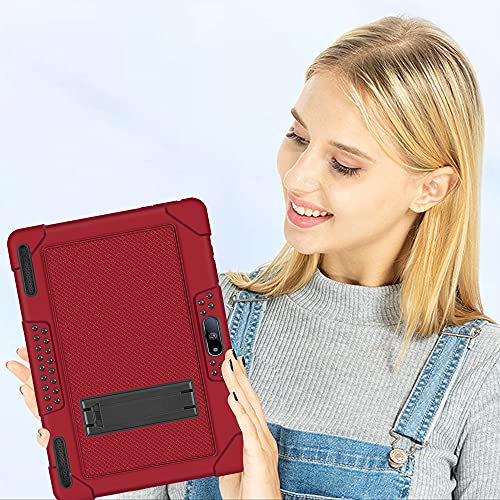 Fiewesey For Pritom M10 Inch Case, Heavy-Duty Drop-Proof Shock-Resistant Kids Friendly Protective Case For Quntico Y10/Voger Priorpad X100/Digiland Tablet Dl1036/Gateway 10.1 Hd Tablet(Red/Black) #TOP5