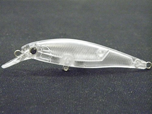 wLure 10 Blank Unpainted Sinking Minnow Tight Wobble Jerkbait Fishing Lures UPM762